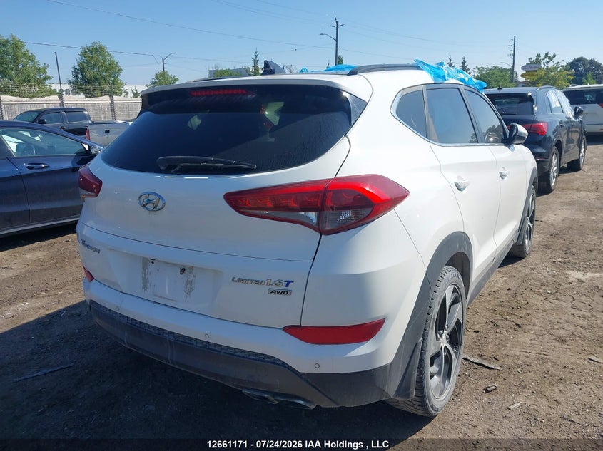 Vin: km8j3ca22gu045078, lot: 3063520, hyundai tucson limited 20164