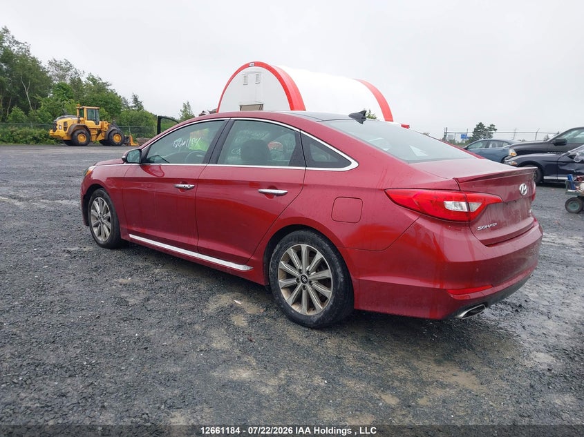 Vin: 5npe34af2gh275874, lot: 3063533, hyundai sonata limited 20163