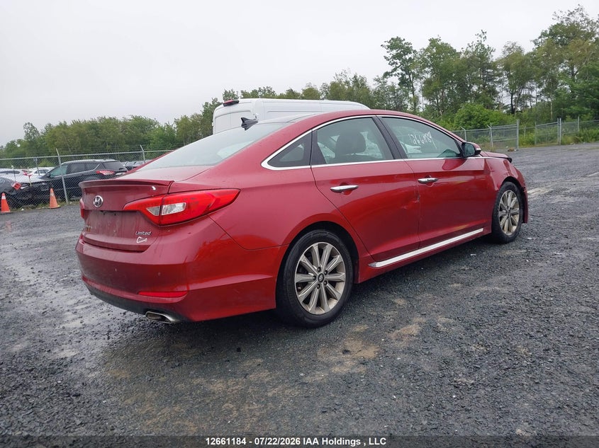 Vin: 5npe34af2gh275874, lot: 3063533, hyundai sonata limited 20164