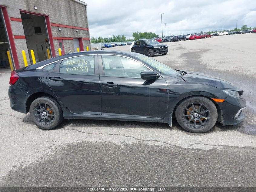 2019 HONDA CIVIC SEDAN 2.0L I-4 DOHC, VVT, 158HP
