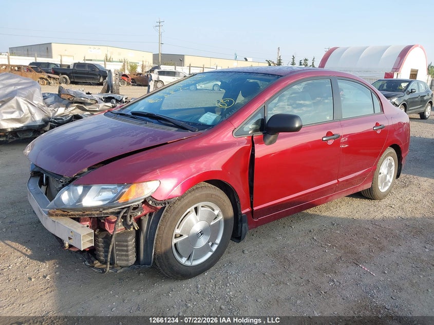 2008 Honda Civic, Front, IAAI, VIN 2HGFA15428H028352 — photo 2