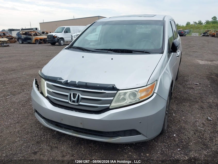 2013 Honda Odyssey, Удар спереду, IAAI, VIN 5FNRL5H61DB506450 — фото 2