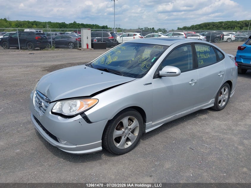 2010 Hyundai Elantra Gl Sport, Удар спереди, IAAI, VIN KMHDU4BD9AU989659 — фото 2