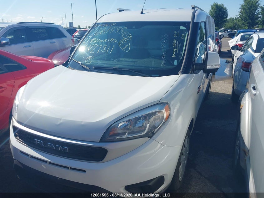2021 RAM ProMaster City, Possible Mechanical, IAAI, VIN ZFBHRFDB0M6V27811 — photo 2