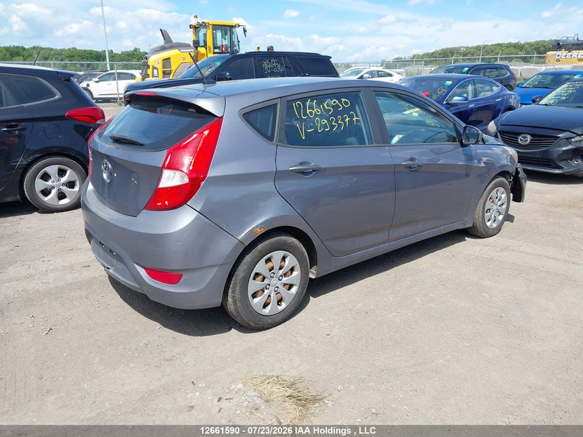 Vin: kmhct5ae4gu293377, lot: 3063943, hyundai accent se 20164