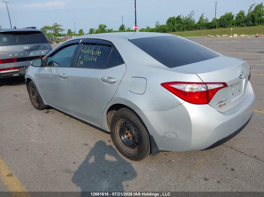 Vin: 2t1burhe7fc351214, lot: 3063969, toyota corolla ce 20153