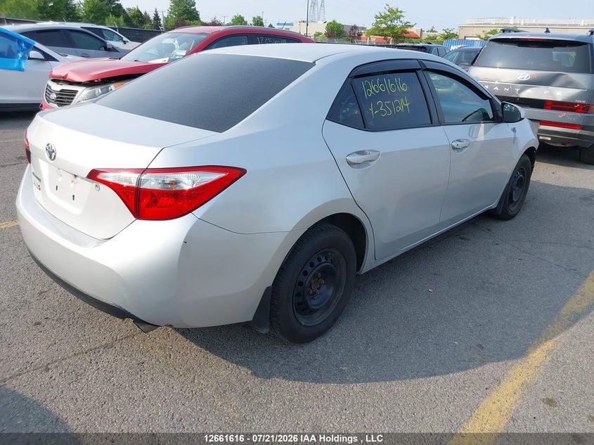 Vin: 2t1burhe7fc351214, lot: 3063969, toyota corolla ce 20154
