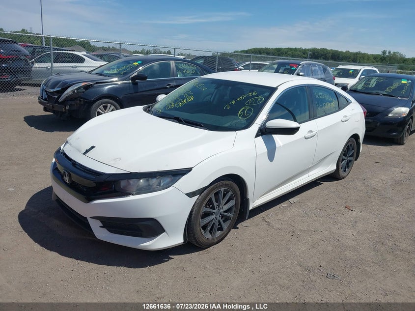 Vin: 2hgfc2f50gh004198, lot: 3063989, honda civic lx 20162