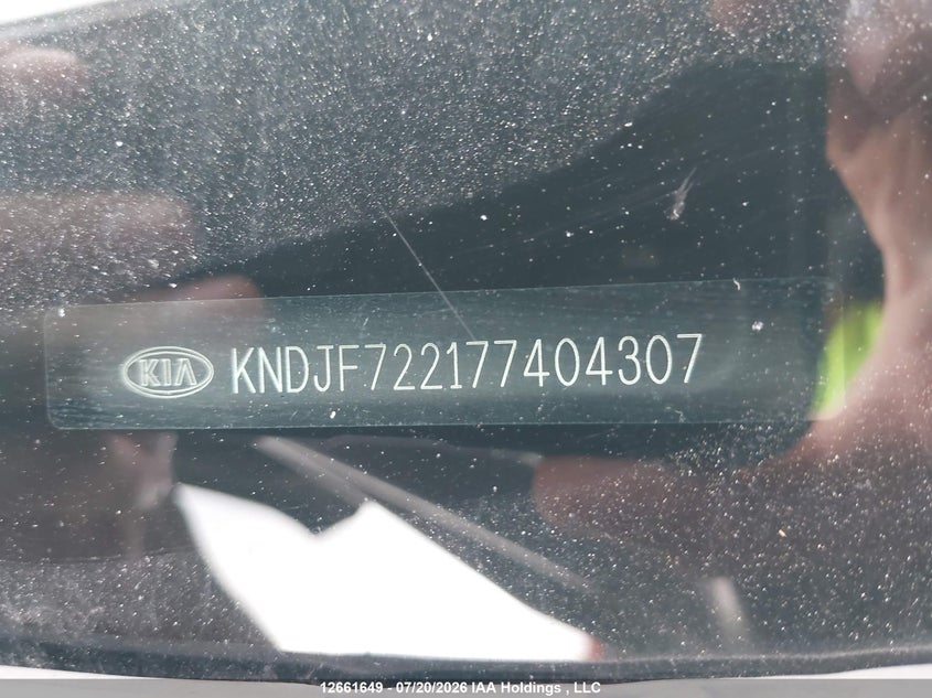 2007 KIA SPORTAGE SPORT UTILITY VEHICLE 2.0L I4 FI DOHC 16V F4