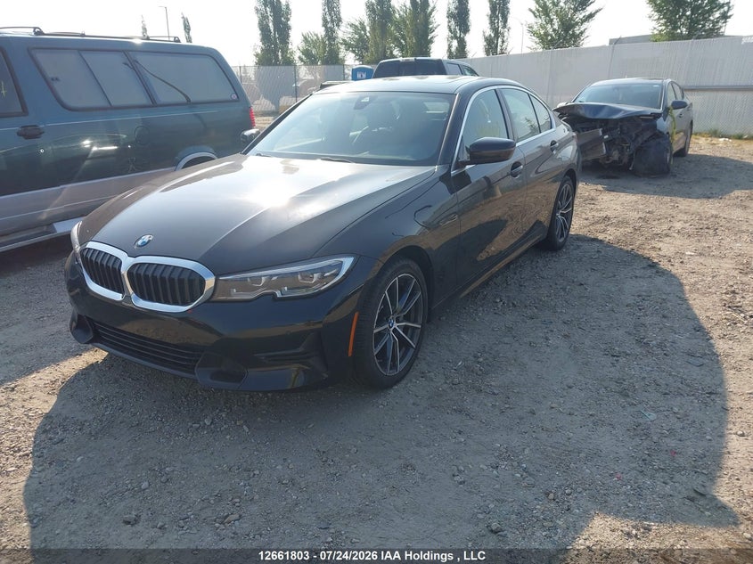 2020 BMW 3er, Затопление, IAAI, VIN 3MW5R7J03L8B23625 — фото 2