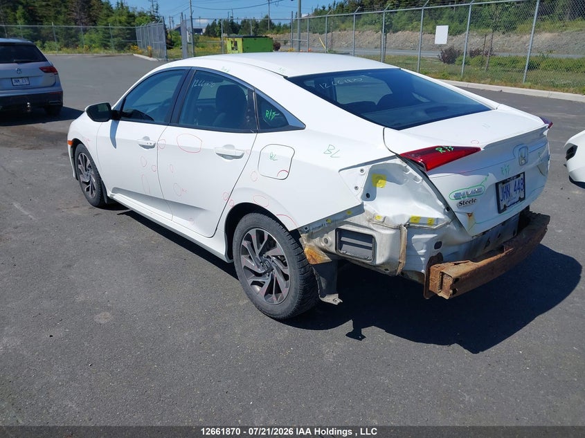 Vin: 2hgfc2f60jh014228, lot: 3064224, honda civic se 20183