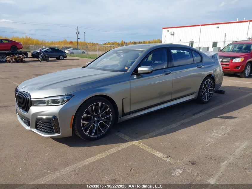 Vin: wba7u2c08mcf41263, lot: 3064415, bmw 750li xdrive 20212
