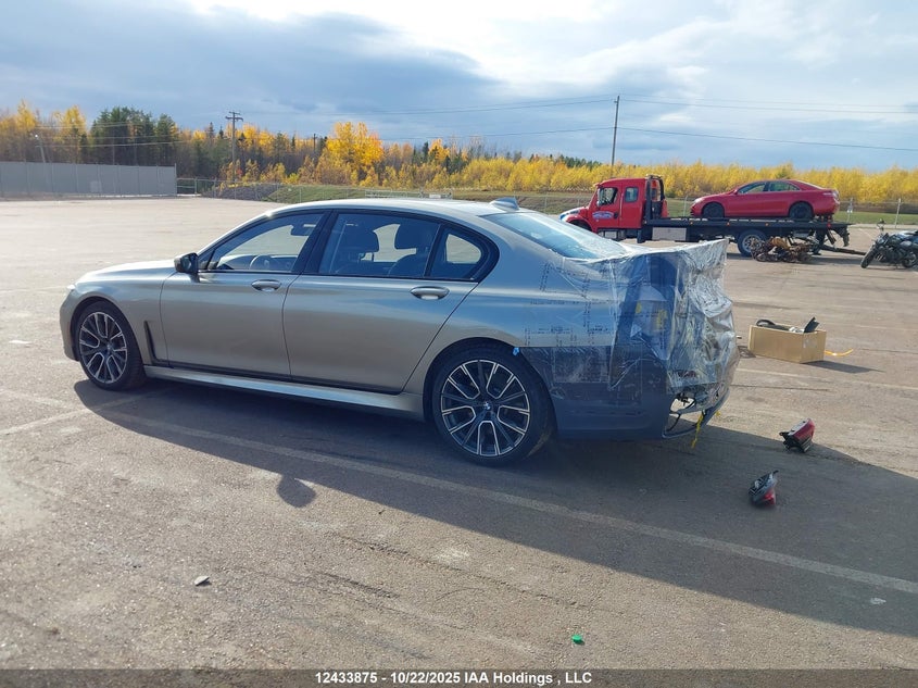 Vin: wba7u2c08mcf41263, lot: 3064415, bmw 750li xdrive 20213