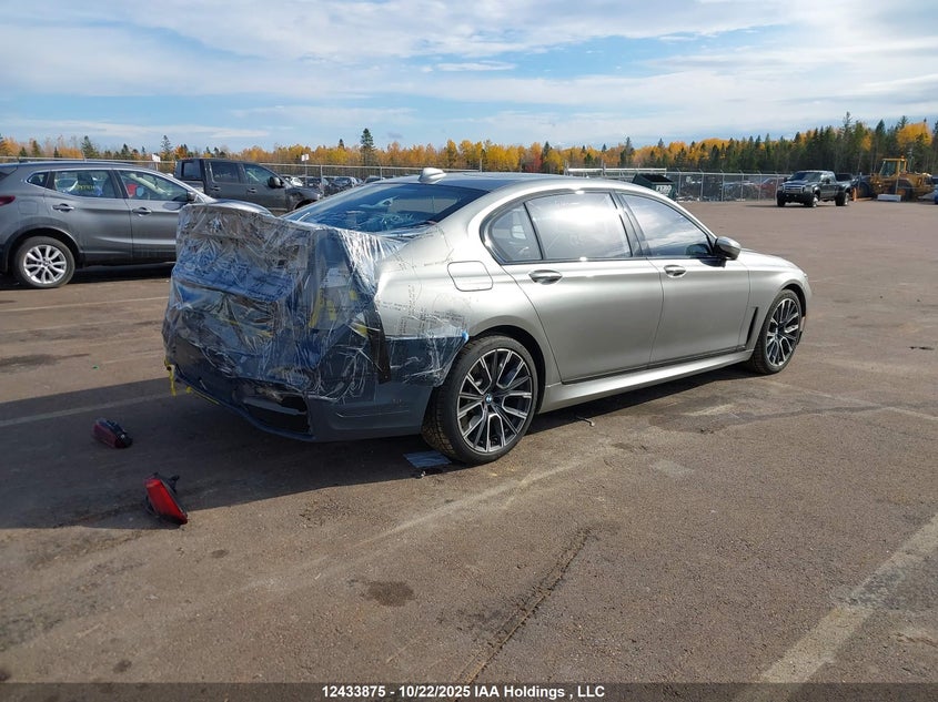 Vin: wba7u2c08mcf41263, lot: 3064415, bmw 750li xdrive 20214
