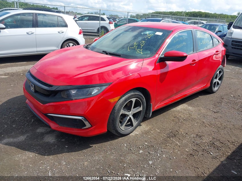 Vin: 2hgfc2f58lh016481, lot: 3064416, honda civic lx 20202