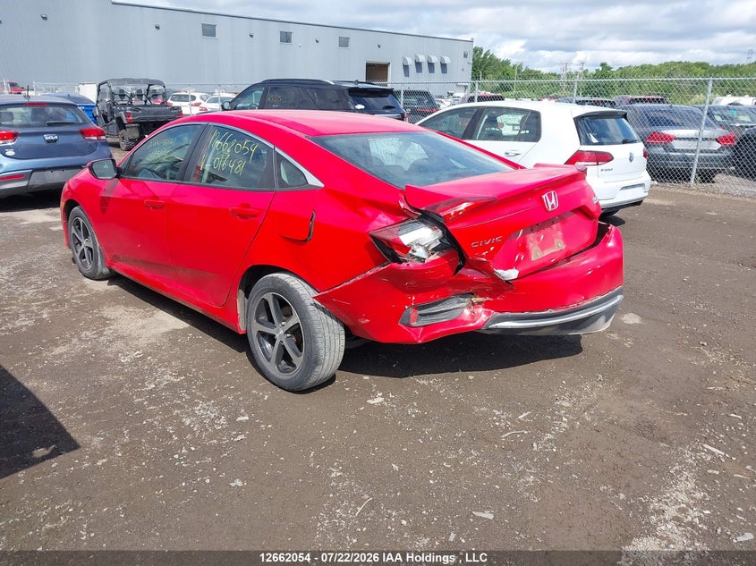 Vin: 2hgfc2f58lh016481, lot: 3064416, honda civic lx 20203