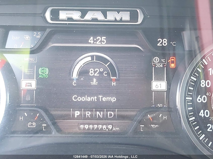 2021 Ram 2500 Big Horn VIN: 3C6UR5DL4MG701352 Lot: 12641449X