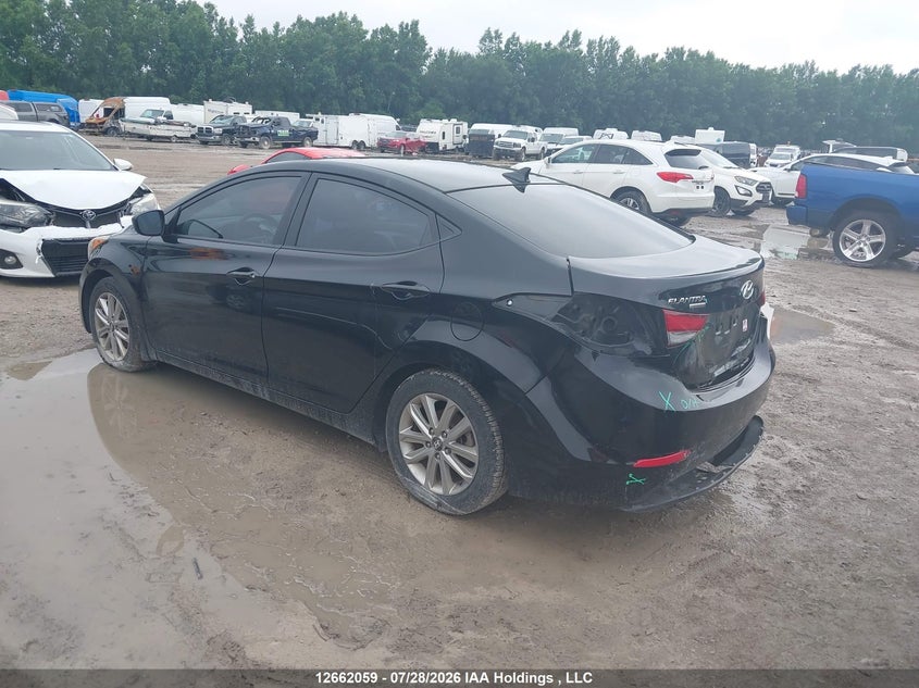 Vin: kmhdh4ae7fu266205, lot: 3064422, hyundai elantra 20153