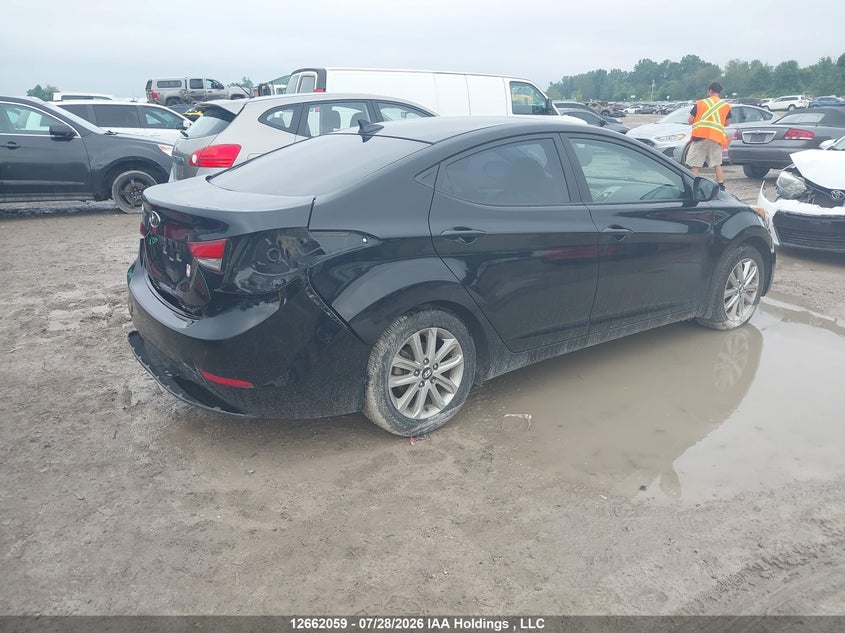 Vin: kmhdh4ae7fu266205, lot: 3064422, hyundai elantra 20154