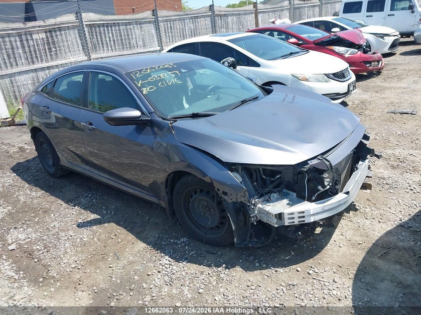 Vin: 2hgfc2f58lh033359, lot: 3064426, honda civic lx 20201