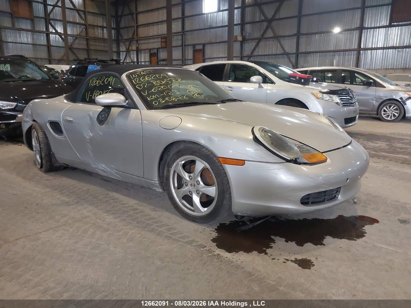 2002 Porsche Boxster, Левый бок, IAAI, VIN WP0CA29832U620125