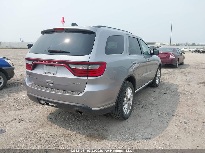 Vin: 1c4rdjdg8gc393022, lot: 3064496, dodge durango limited 20164