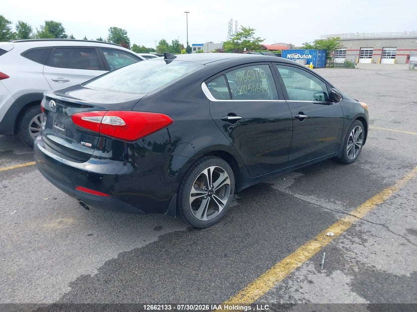 Vin: knafz4a80e5054644, lot: 3064521, kia forte sx 20144