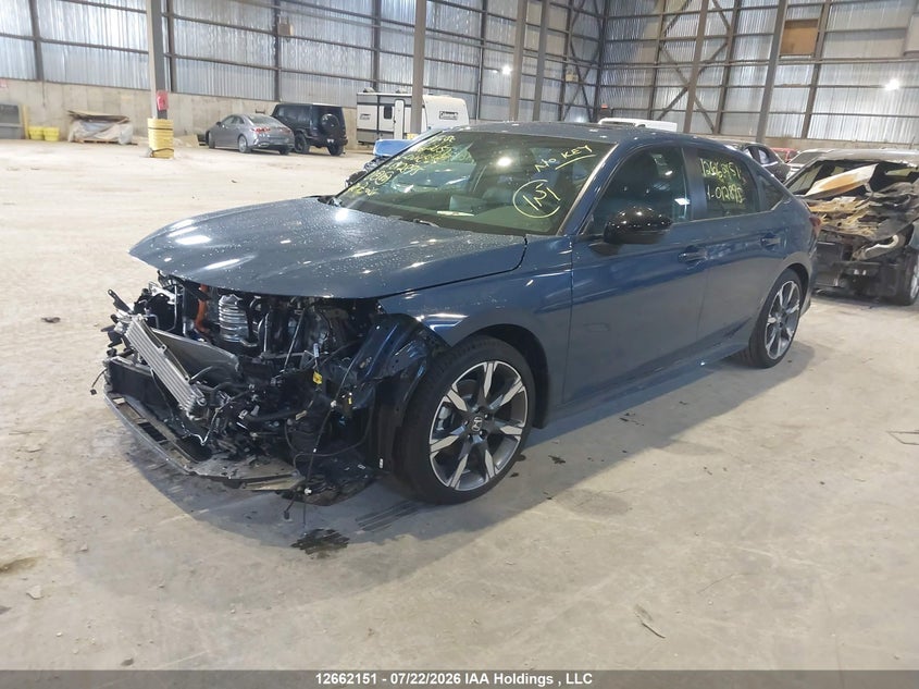 Vin: 2hgfe4f84th012895, lot: 3064539, honda civic sport hybrid/sport touring hybrid 20262