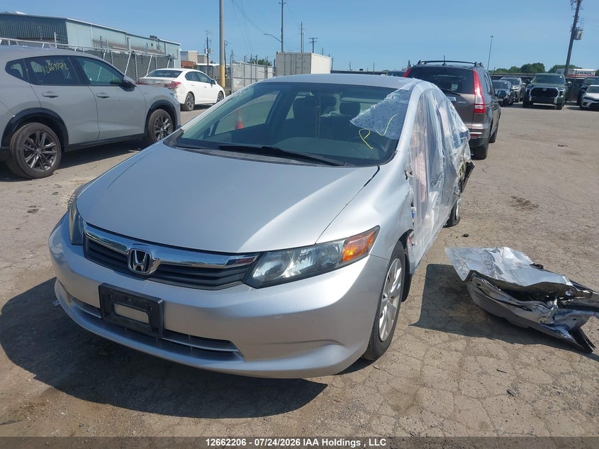 2012 Honda Civic, Left Side, IAAI, VIN 2HGFB2F47CH044279 — photo 2