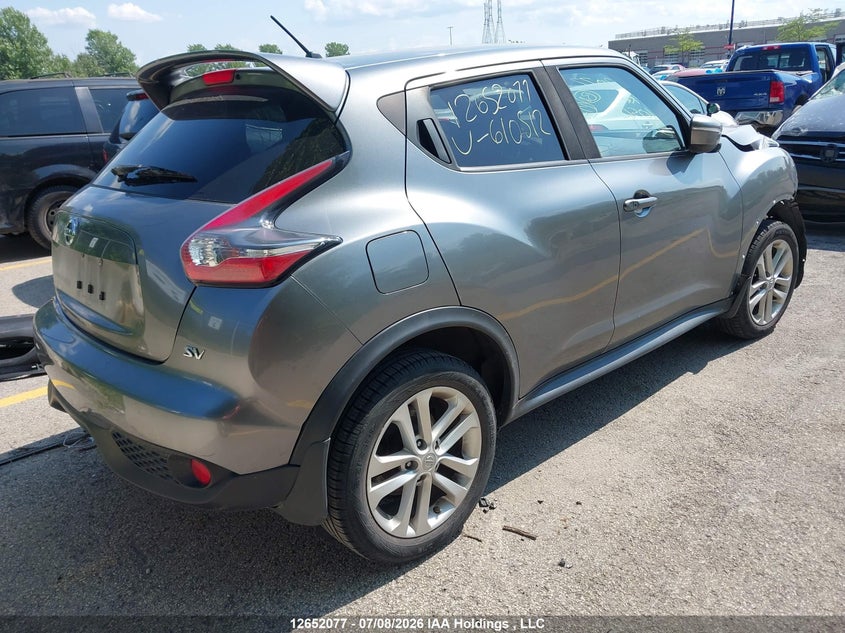 Vin: jn8af5mrxgt610512, lot: 3064628, nissan juke sv 20164