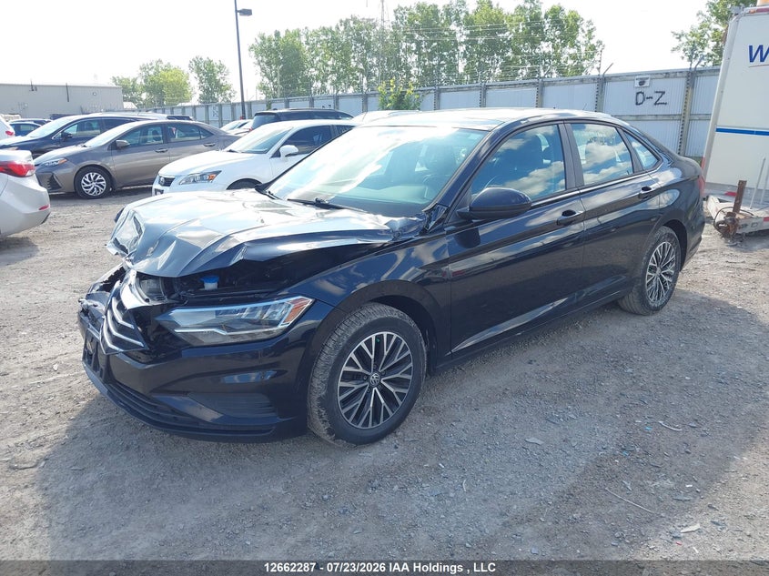 2019 Volkswagen Jetta, Удар спереду, IAAI, VIN 3VWE57BU8KM035396 — фото 2