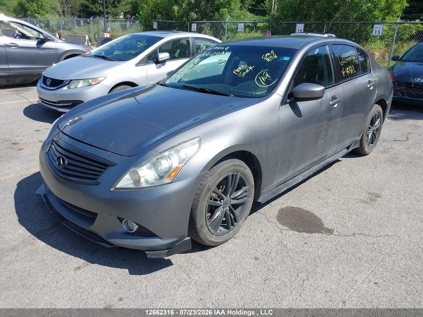 2011 Infiniti G, Right Front, IAAI, VIN JN1CV6AR3BM403113 — photo 2