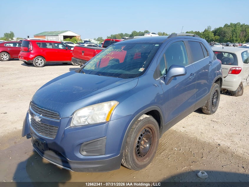 2013 Chevrolet Trax 2Lt, Front, IAAI, VIN 3GNCJRSB5DL198541 — photo 2