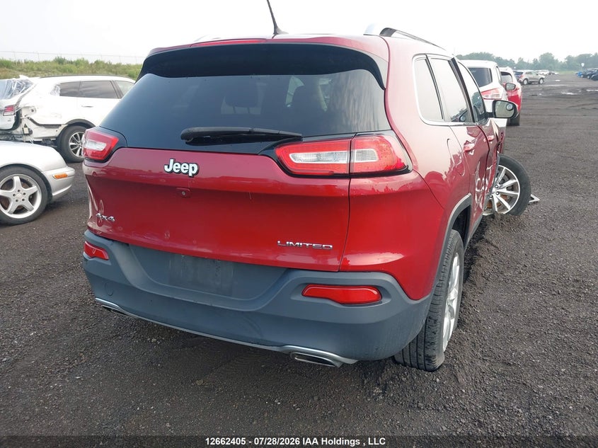 Vin: 1c4pjmds8fw613455, lot: 3064824, jeep cherokee limited 20154