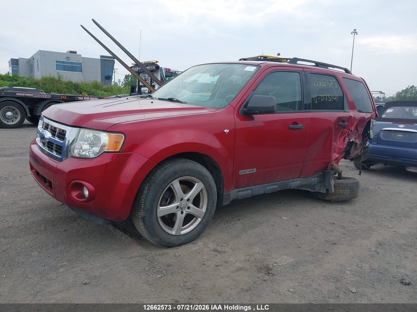 2008 Ford Escape, Левый зад, IAAI, VIN 1FMCU93198KD73141 — фото 2