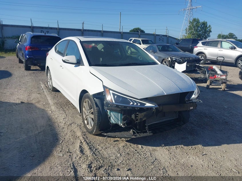 Vin: kmhd84lf4lu086861, lot: 3065042, hyundai elantra preferred with sun and safety package auto ivt 20201