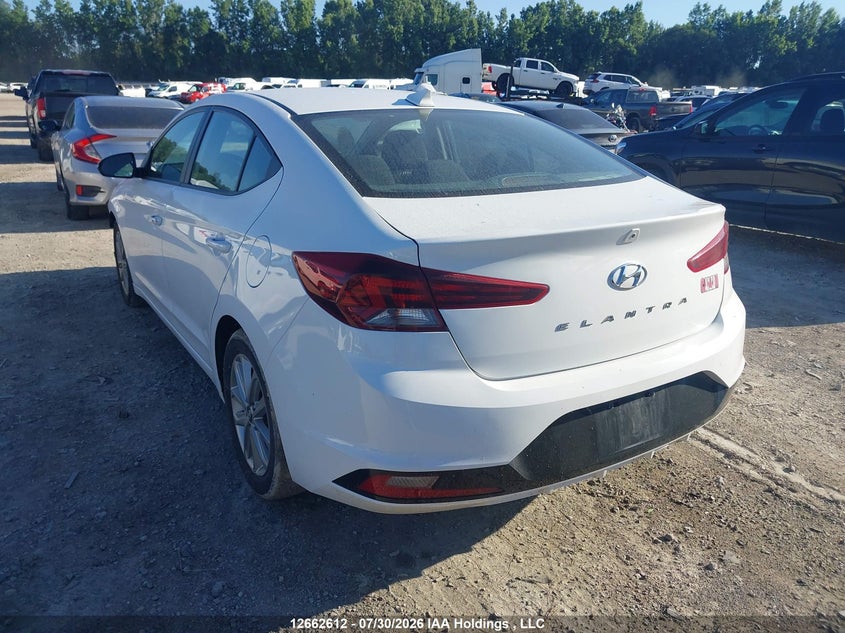 Vin: kmhd84lf4lu086861, lot: 3065042, hyundai elantra preferred with sun and safety package auto ivt 20203