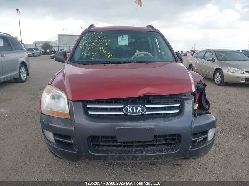 2008 Kia Sportage Lx-V6 VIN: KNDJF723387503298 Lot: 12652057X