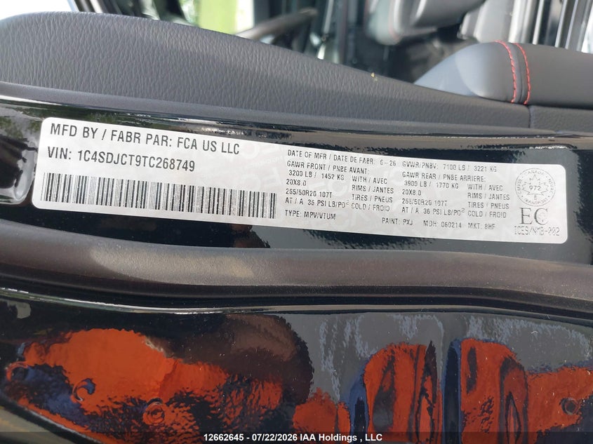 2026 DODGE DURANGO SPORT UTILITY VEHICLE 5.7L V-8 VVT, 360HP
