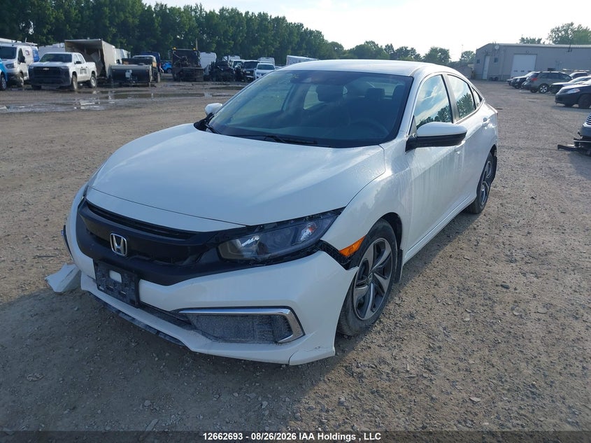 2019 Honda Civic, Front, IAAI, VIN 2HGFC2F5XKH003956 — photo 2