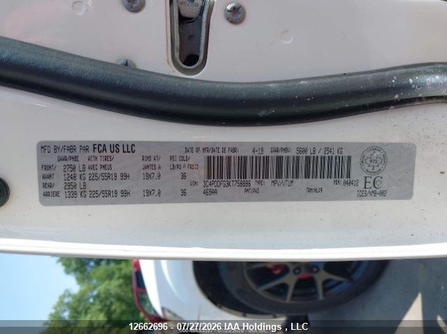 2019 DODGE JOURNEY SPORT UTILITY VEHICLE 3.6L V-6 DOHC, VVT, 283HP