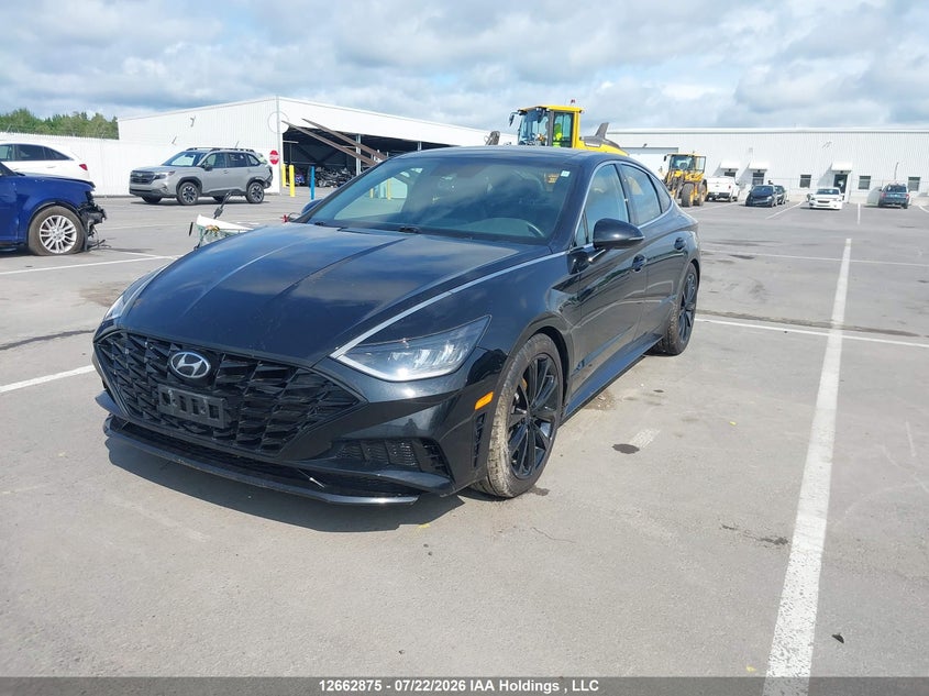 2022 Hyundai Sonata Sel Plus, Water, IAAI, VIN KMHL44J22NA222657 — photo 2