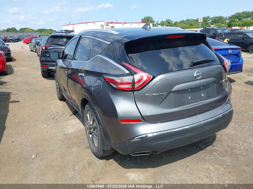 Vin: 5n1az2mh5jn179741, lot: 3065390, nissan murano s/sl/sv/platinum 20183