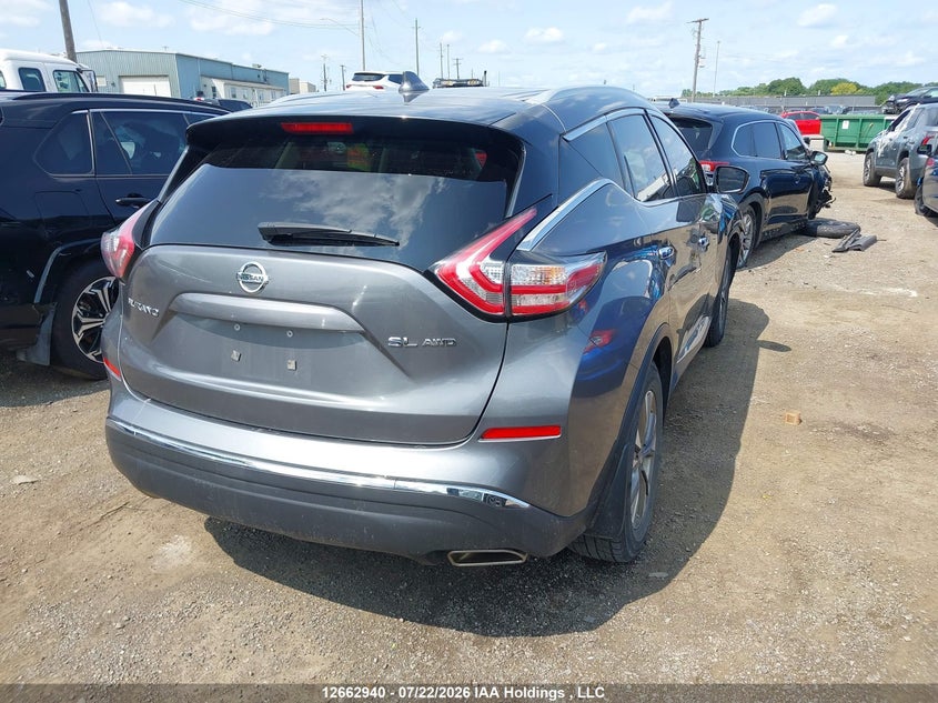 Vin: 5n1az2mh5jn179741, lot: 3065390, nissan murano s/sl/sv/platinum 20184