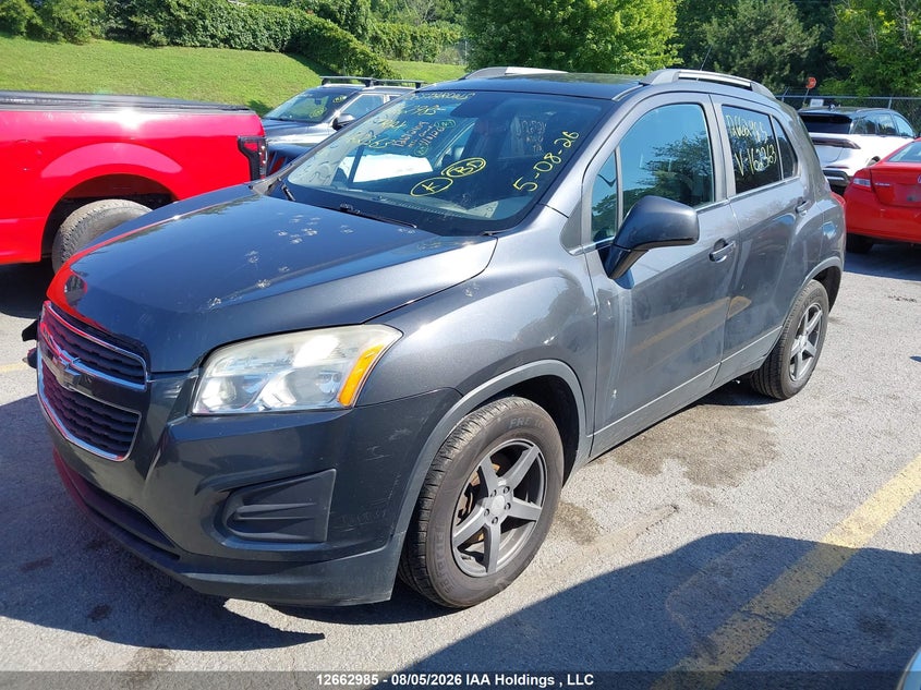 2014 Chevrolet Trax, Удар спереди, IAAI, VIN 3GNCJLEB0EL162363 — фото 2