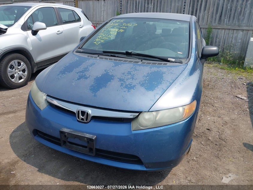 2008 Honda Civic, Possible Mechanical, IAAI, VIN 2HGFA16448H018484 — photo 2