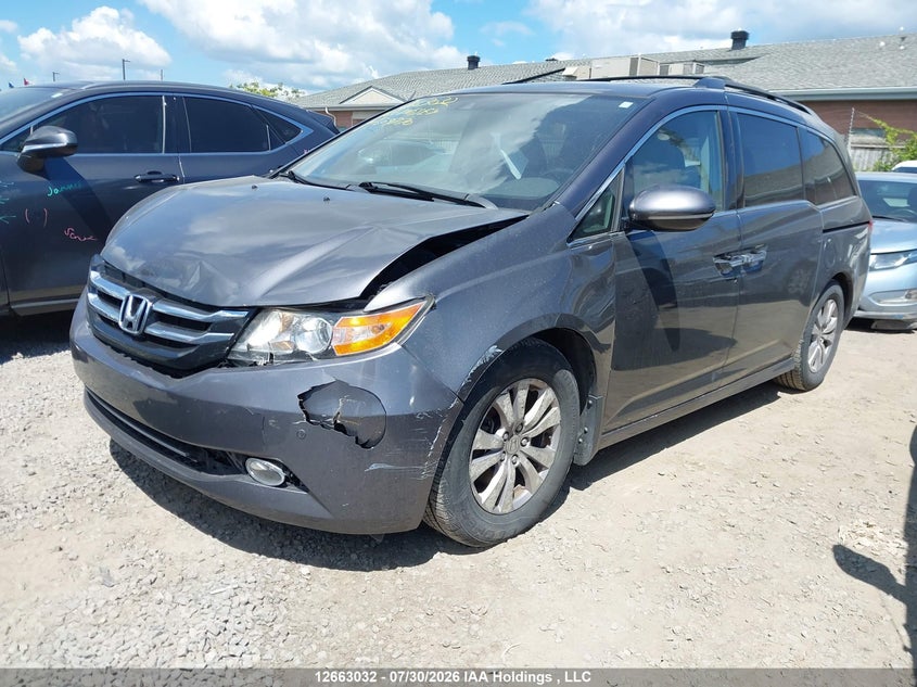 2016 Honda Odyssey, Удар спереду, IAAI, VIN 5FNRL5H93GB509770 — фото 2