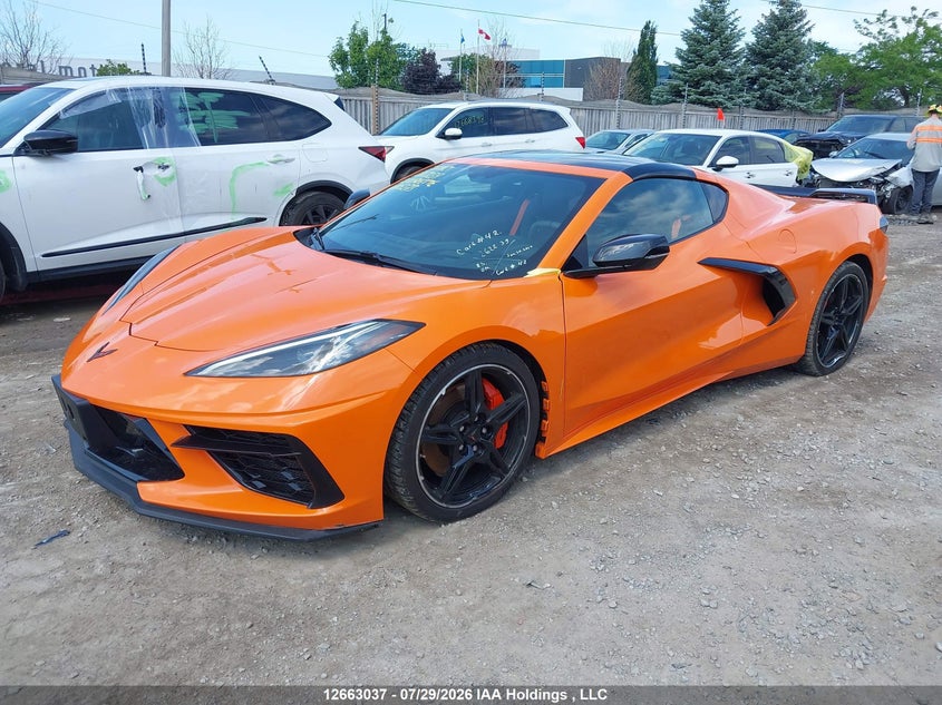 2022 Chevrolet Corvette, Left Side, IAAI, VIN 1G1YC2D41N5115373 — photo 2