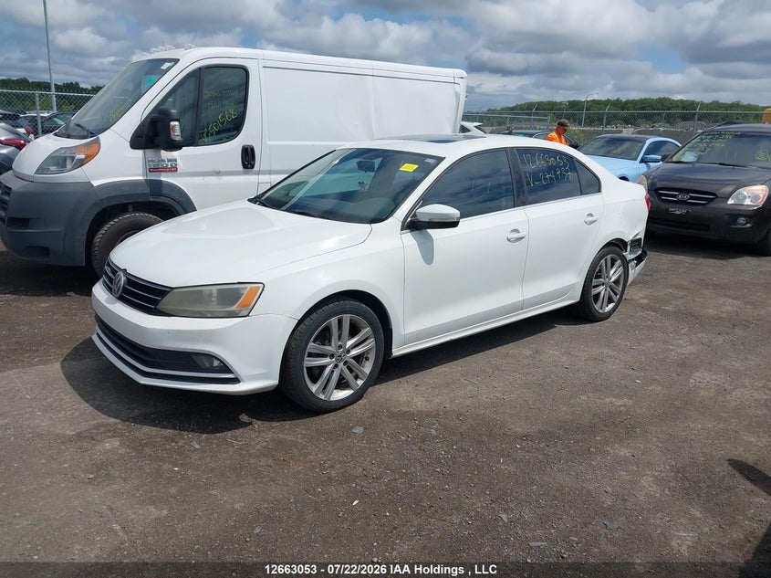 Vin: 3vwg07aj2fm274737, lot: 3065504, volkswagen jetta sel 20152