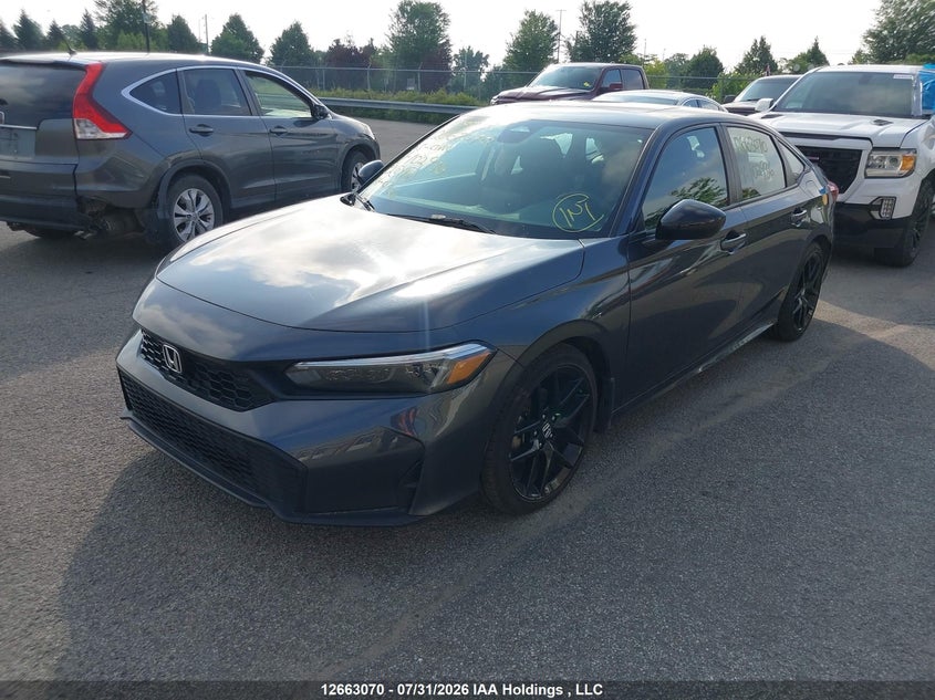 2025 Honda Civic, Right Side, IAAI, VIN 2HGFE2F53SH102936 — photo 2